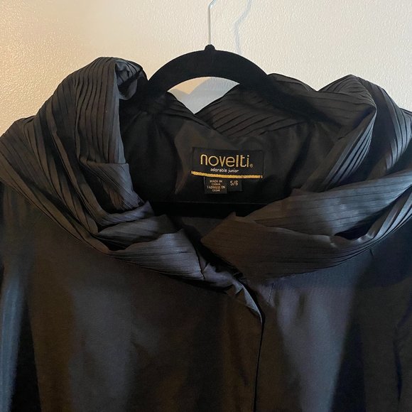 Black dressy rain coat - size 6 - Picture 7 of 7